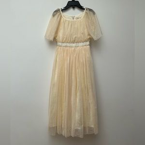 Anais & I long glitter dress. Fully lined. Zipper back. Size 5 girls